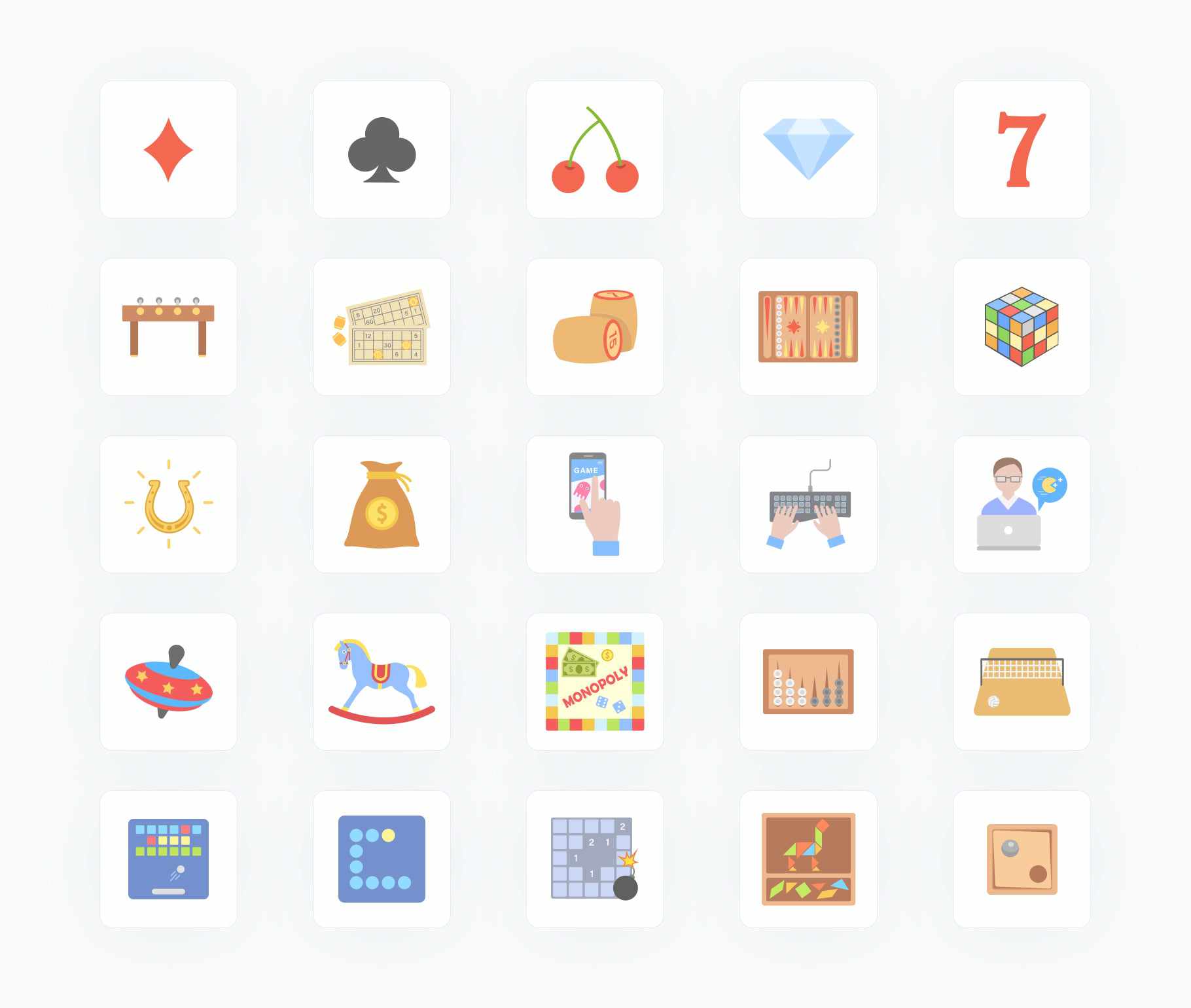 Games-Flat-Vector-Icons Icons Games Flat Vector Icons S01192202 powerpoint-template keynote-template google-slides-template infographic-template