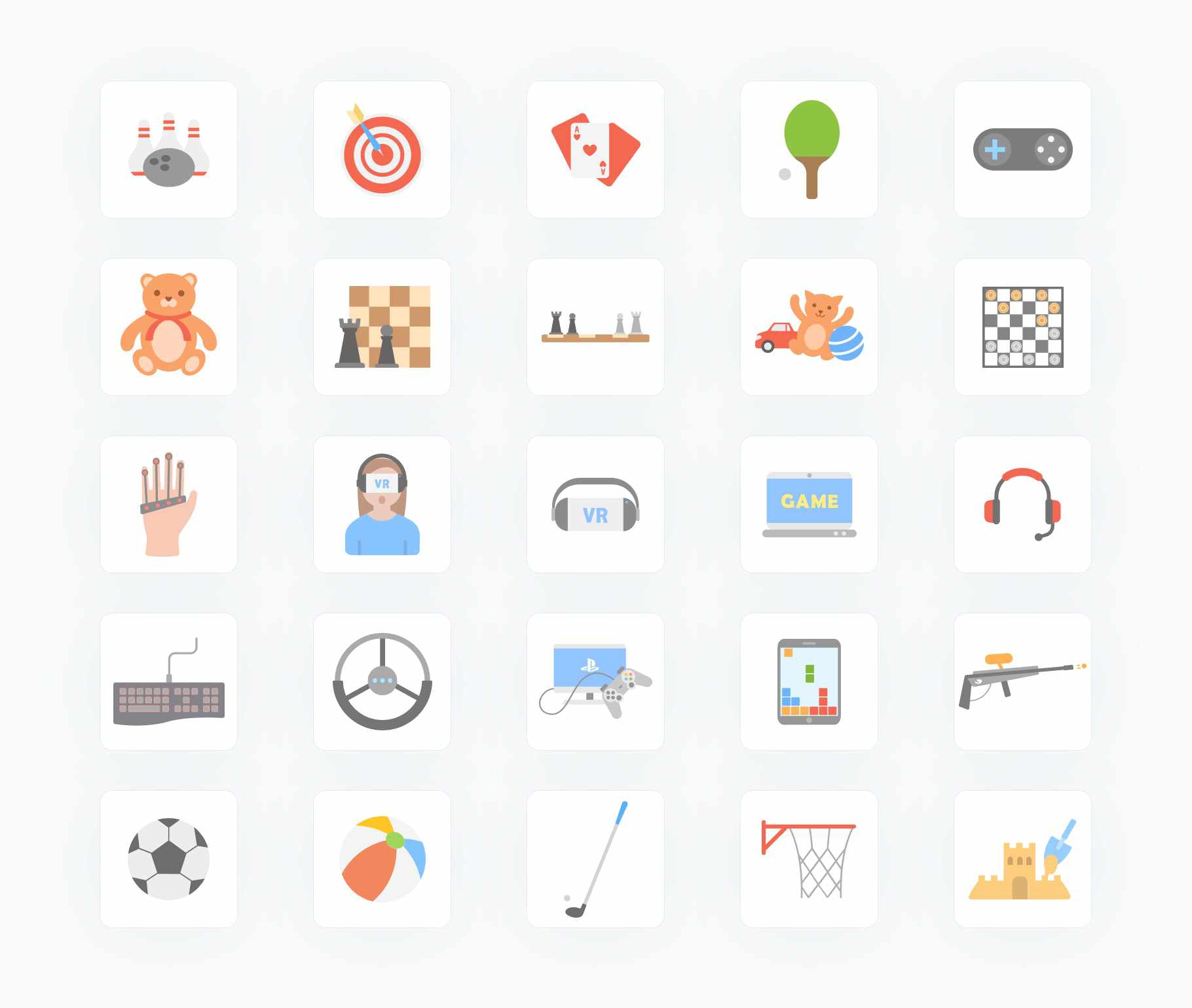 Games-Flat-Vector-Icons Icons Games Flat Vector Icons S01192203 powerpoint-template keynote-template google-slides-template infographic-template