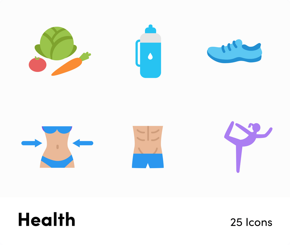 Health Flat Vector Icons S12082103-Icons-Health-Flat-Vector-Icons-Powerpoint-Keynote-Google-Slides-Adobe-Illustrator-Infografolio