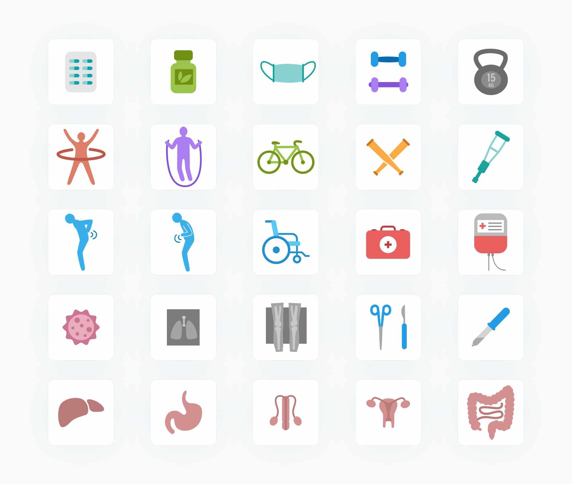 Health Flat Vector Icons S12082103-Icons-Health-Flat-Vector-Icons-Powerpoint-Keynote-Google-Slides-Adobe-Illustrator-Infografolio