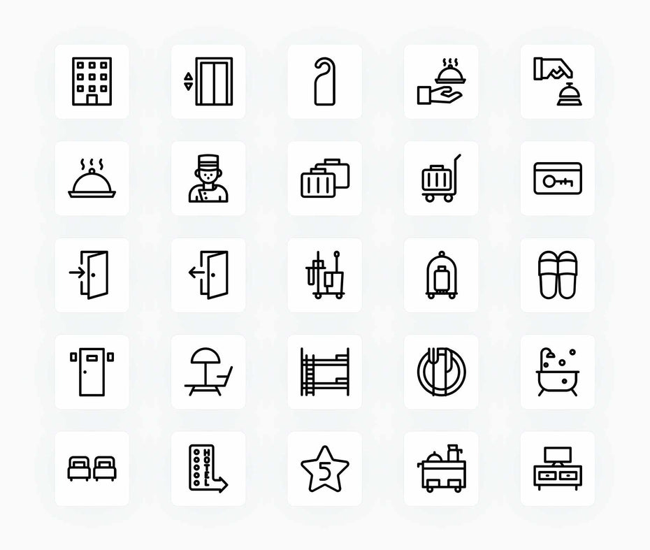Hotel-Outline-Vector-Icons Icons Hotel Outline Vector Icons S12212101 powerpoint-template keynote-template google-slides-template infographic-template