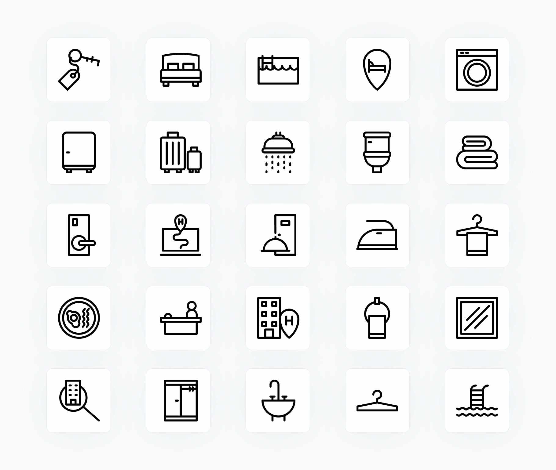 Hotel-Outline-Vector-Icons Icons Hotel Outline Vector Icons S12212102 powerpoint-template keynote-template google-slides-template infographic-template