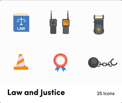 Law and Justice-Flat-Vector-Icons Icons Law and Justice Flat Vector Icons S12082102 powerpoint-template keynote-template google-slides-template infographic-template