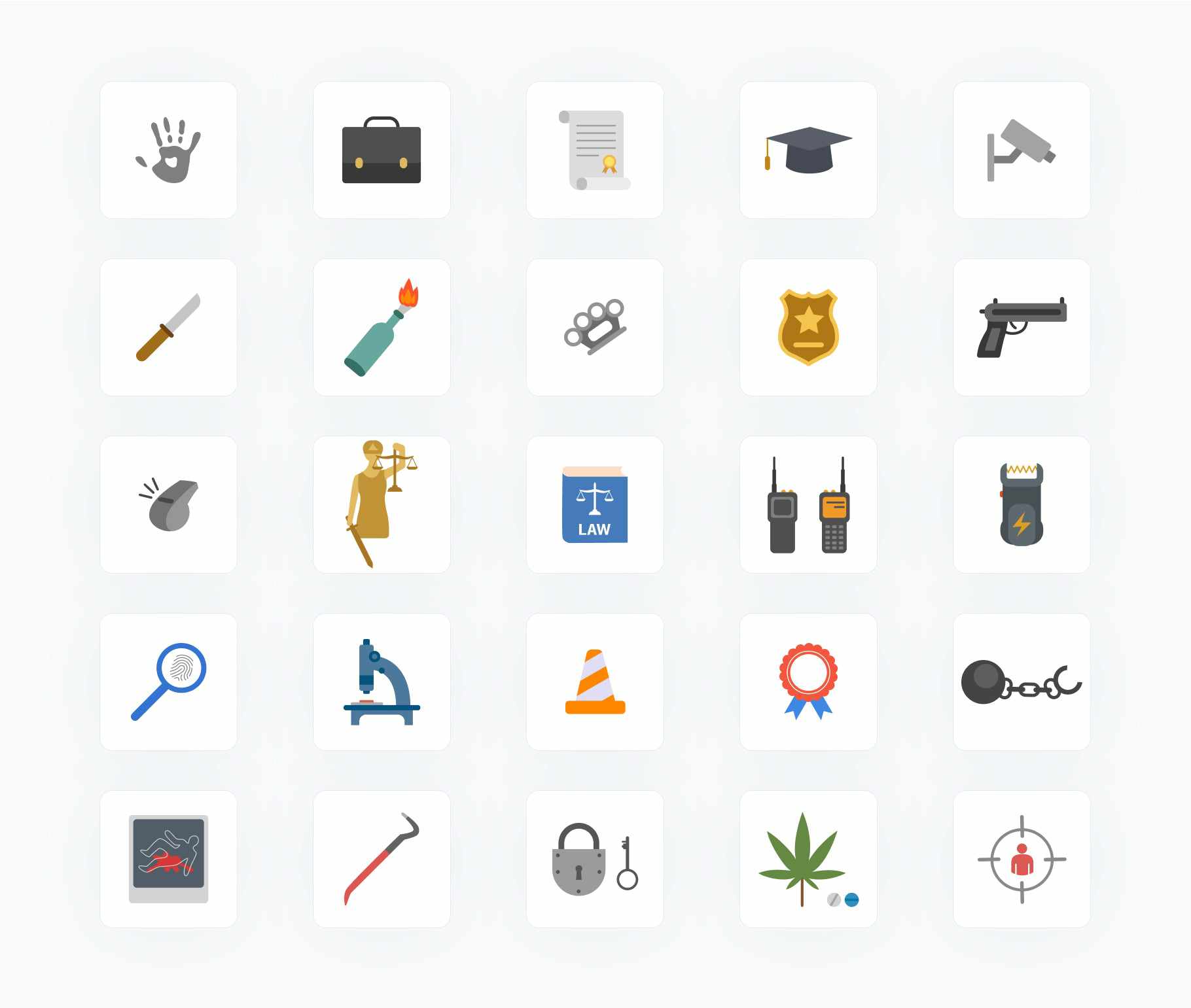 Law and Justice-Flat-Vector-Icons Icons Law and Justice Flat Vector Icons S12082102 powerpoint-template keynote-template google-slides-template infographic-template