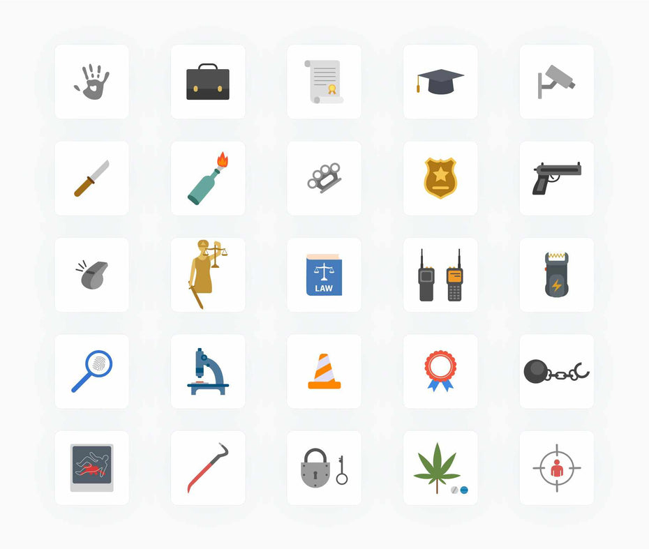 Law and Justice-Flat-Vector-Icons Icons Law and Justice Flat Vector Icons S12082102 powerpoint-template keynote-template google-slides-template infographic-template
