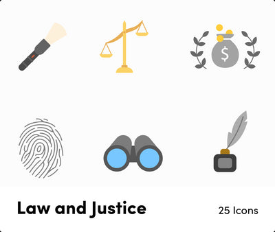 Law and Justice-Flat-Vector-Icons Icons Law and Justice Flat Vector Icons S12082104 powerpoint-template keynote-template google-slides-template infographic-template