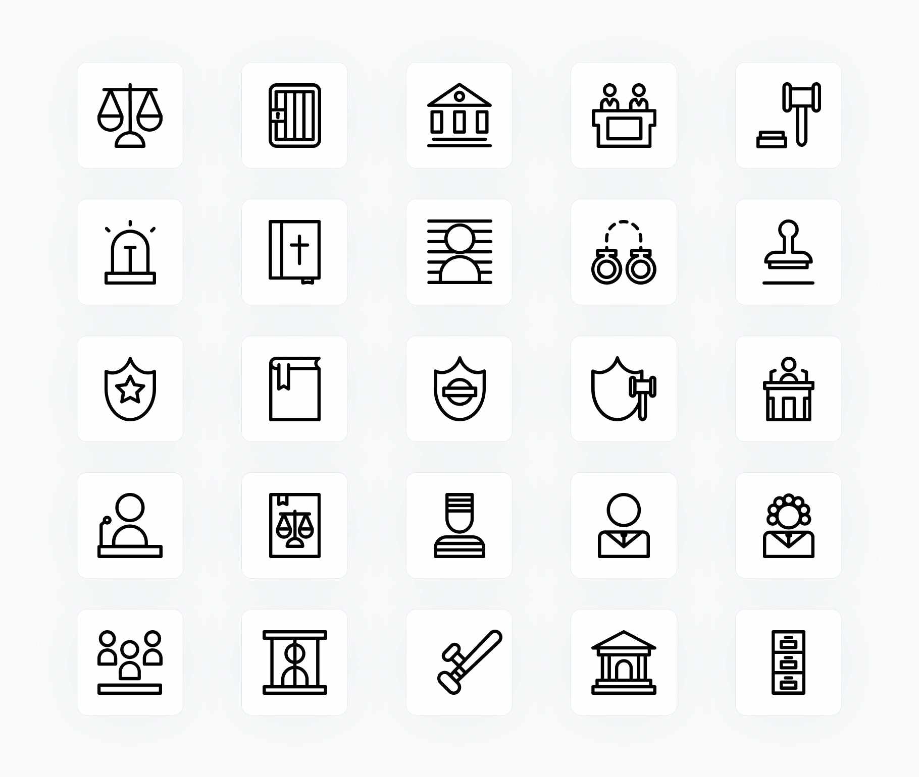 Law and Justice-Outline-Vector-Icons Icons Law and Justice Outline Vector Icons S12212101 powerpoint-template keynote-template google-slides-template infographic-template