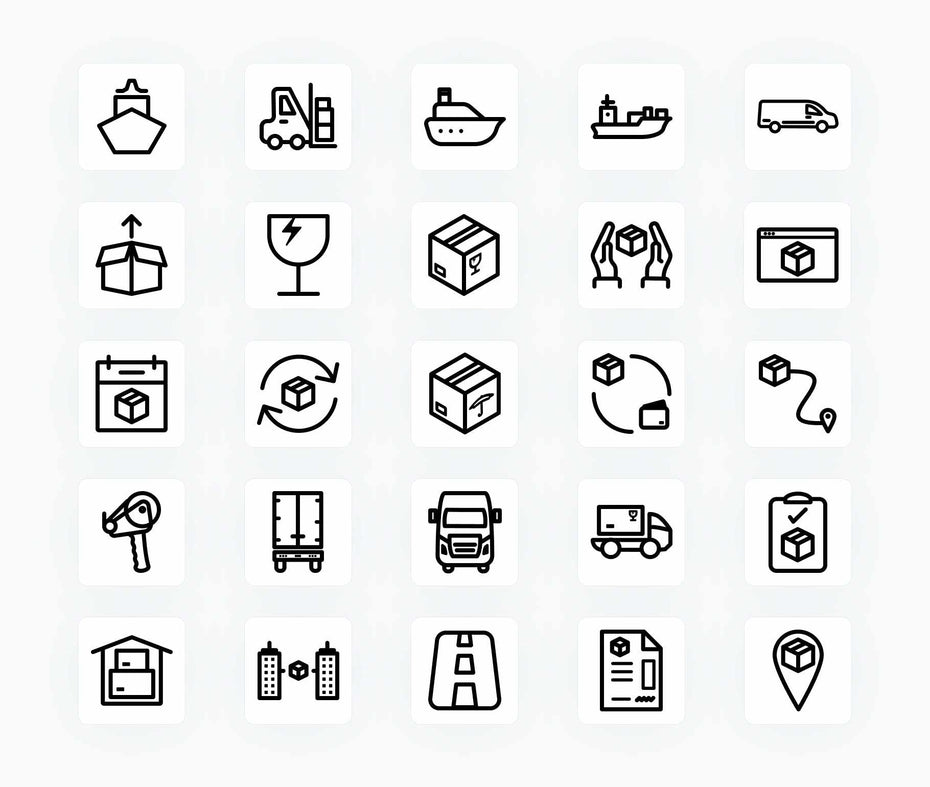 Logistic-Outline-Vector-Icons Icons Logistic Outline Vector Icons S12162102 powerpoint-template keynote-template google-slides-template infographic-template