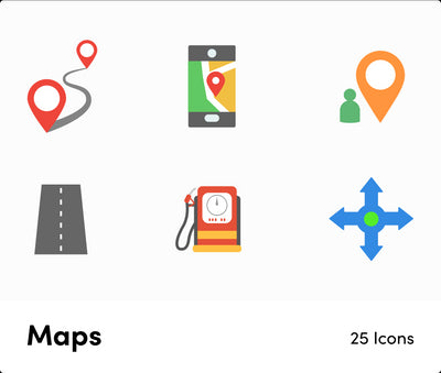 Maps-Flat-Vector-Icons Icons Maps Flat Vector Icons S12082102 powerpoint-template keynote-template google-slides-template infographic-template