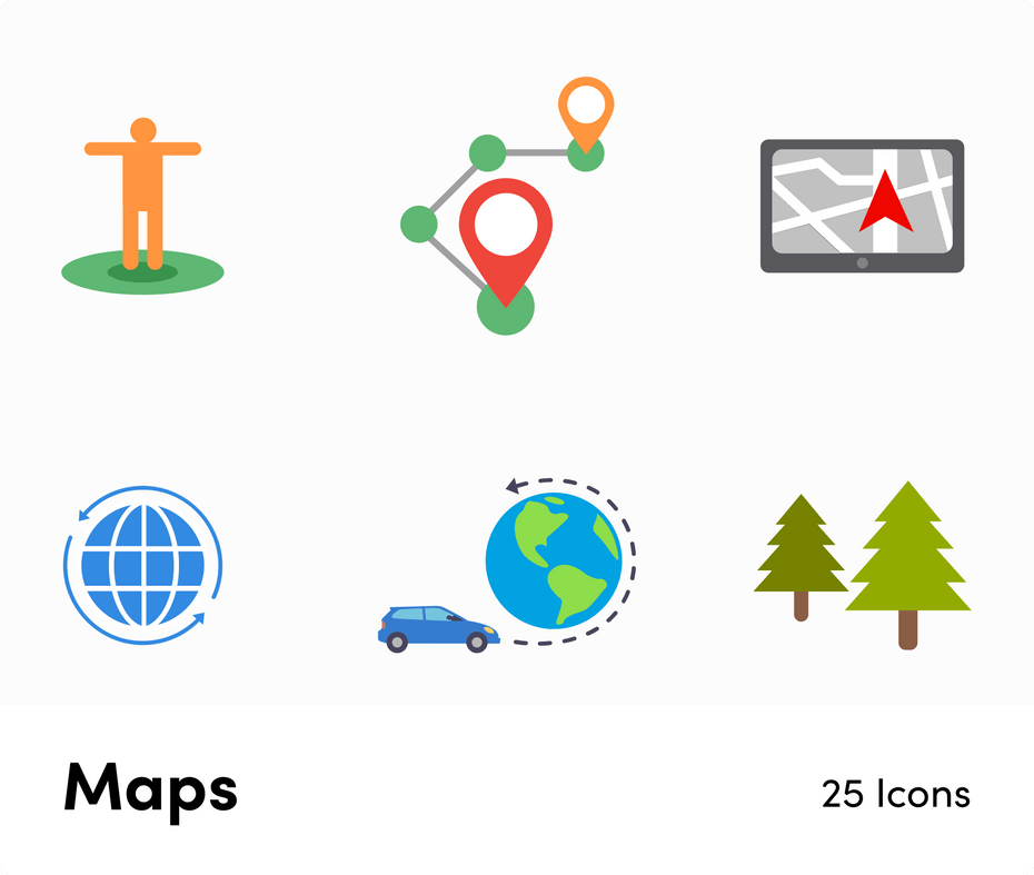 Maps-Flat-Vector-Icons Icons Maps Flat Vector Icons S12082104 powerpoint-template keynote-template google-slides-template infographic-template