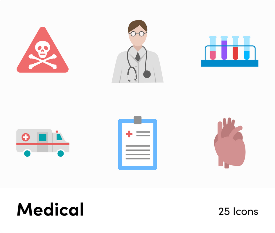 Medical-Flat-Vector-Icons Icons Medical Flat Vector Icons S12082103 powerpoint-template keynote-template google-slides-template infographic-template