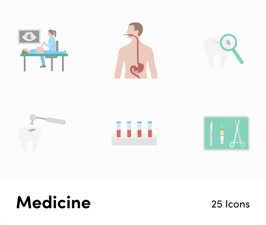 Medicine-Flat-Vector-Icons Icons Medicine Flat Vector Icons S01192208 powerpoint-template keynote-template google-slides-template infographic-template