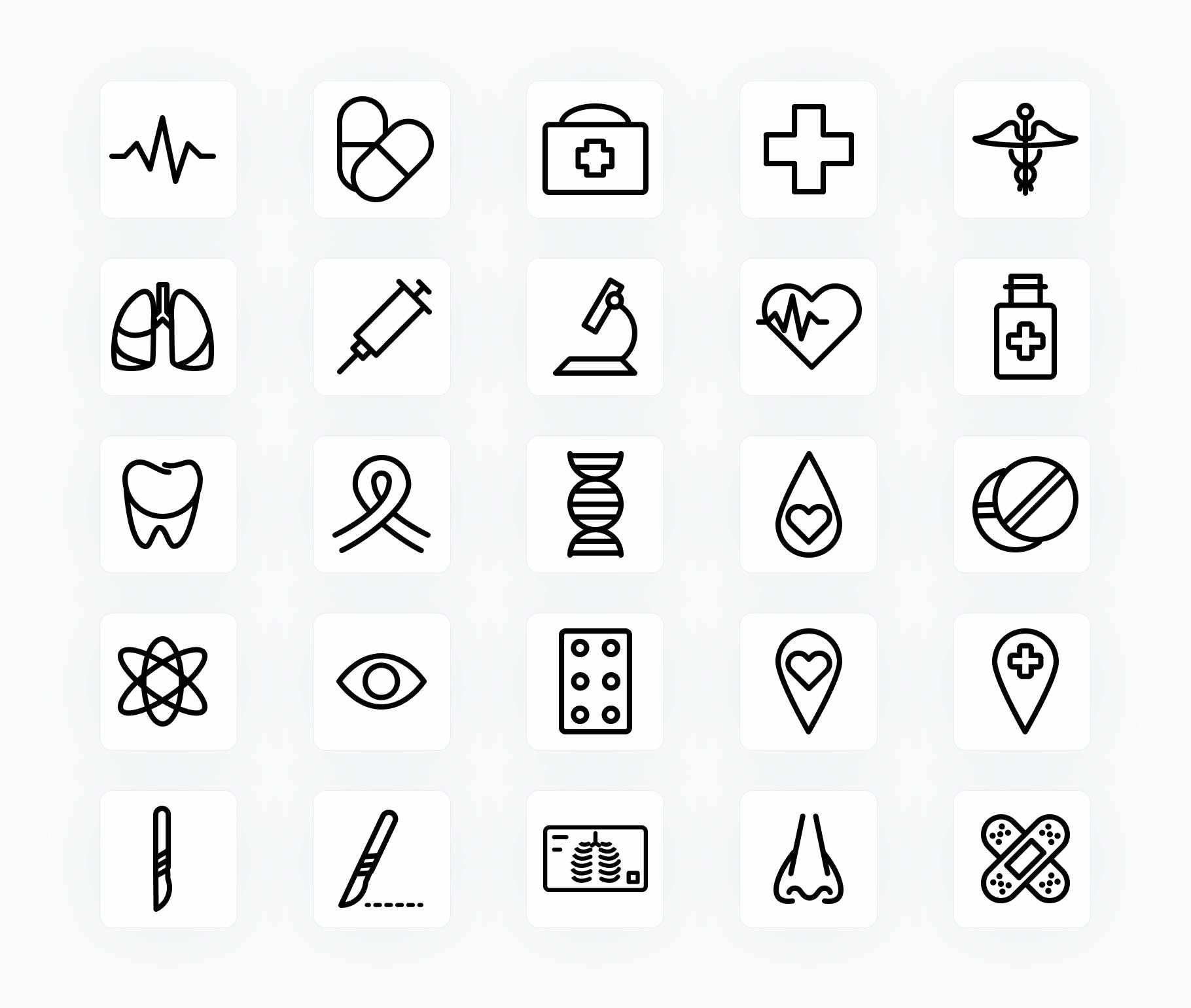 Medicine-Outline-Vector-Icons Icons Medicine Outline Vector Icons S12162102 powerpoint-template keynote-template google-slides-template infographic-template