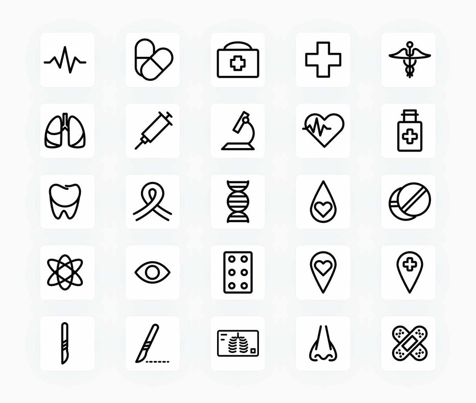 Medicine-Outline-Vector-Icons Icons Medicine Outline Vector Icons S12162102 powerpoint-template keynote-template google-slides-template infographic-template