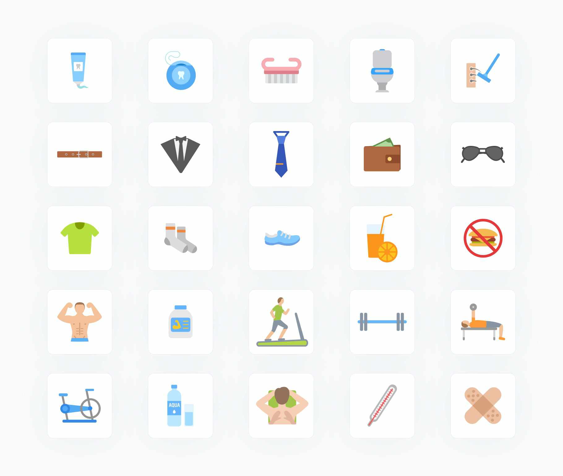 Men-Flat-Vector-Icons Icons Men Care Flat Vector Icons S12082102 powerpoint-template keynote-template google-slides-template infographic-template