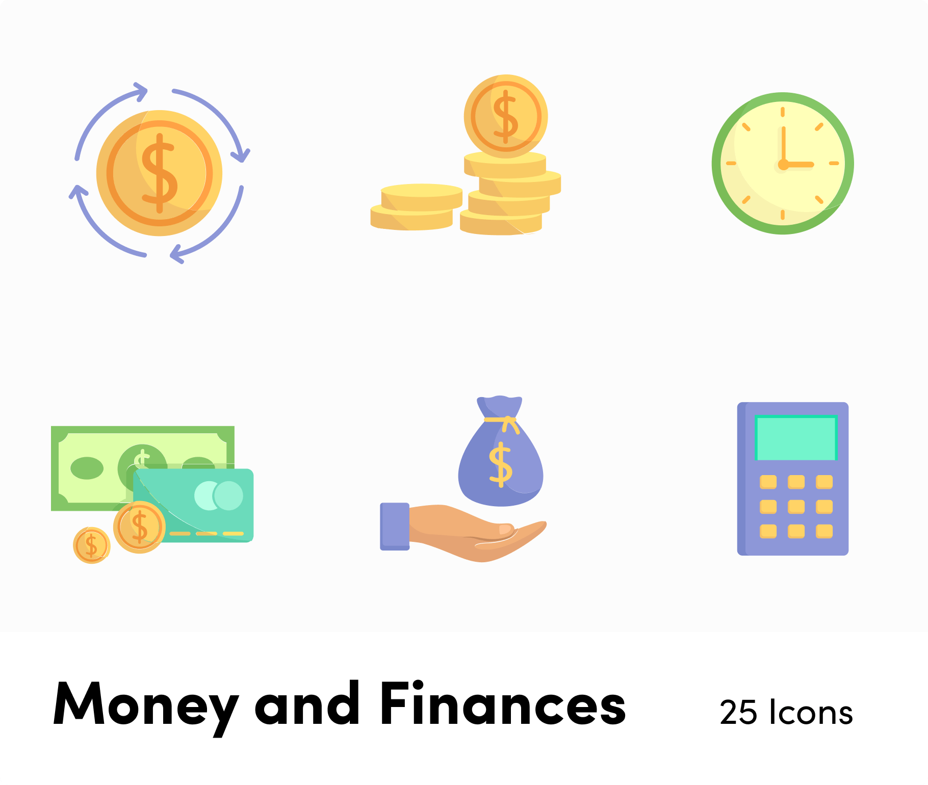 Money and Finances Flat Vector Icons S11262102-Icons-Finances-Flat-Vector-Icons-Powerpoint-Keynote-Google-Slides-Adobe-Illustrator-Infografolio