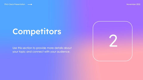 Pitch-Deck-Slides Slides Pink and Blue Gradient and Professional Presentation Business Proposal Template S10112201 powerpoint-template keynote-template google-slides-template infographic-template