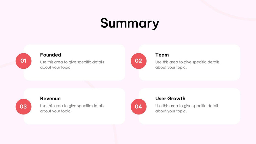 Pitch-Deck-Slides Slides Red Light Pink Modern and Professional Presentation Pitch Deck Template S09292201 powerpoint-template keynote-template google-slides-template infographic-template