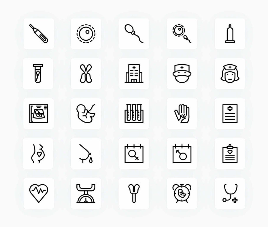 Pregnancy-Outline-Vector-Icons Icons Pregnancy Outline Vector Icons S12222101 powerpoint-template keynote-template google-slides-template infographic-template