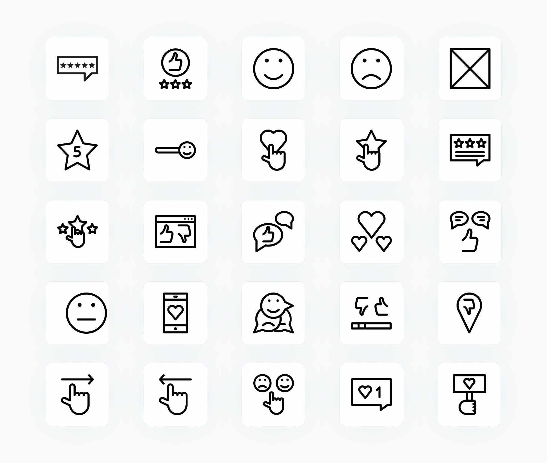 Ratings Customer Review-Outline-Vector-Icons Icons Ratings Customer Review Outline Vector Icons S12212101 powerpoint-template keynote-template google-slides-template infographic-template