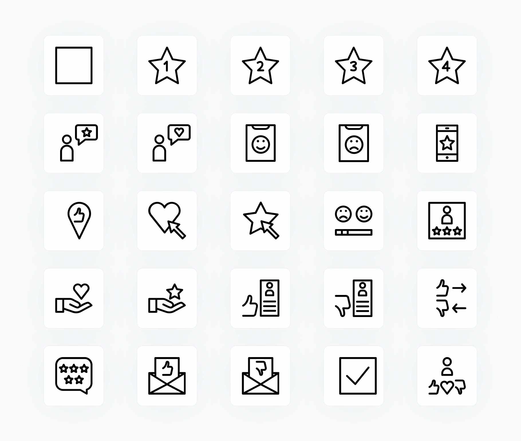 Ratings Customer Review-Outline-Vector-Icons Icons Ratings Customer Review Outline Vector Icons S12212102 powerpoint-template keynote-template google-slides-template infographic-template