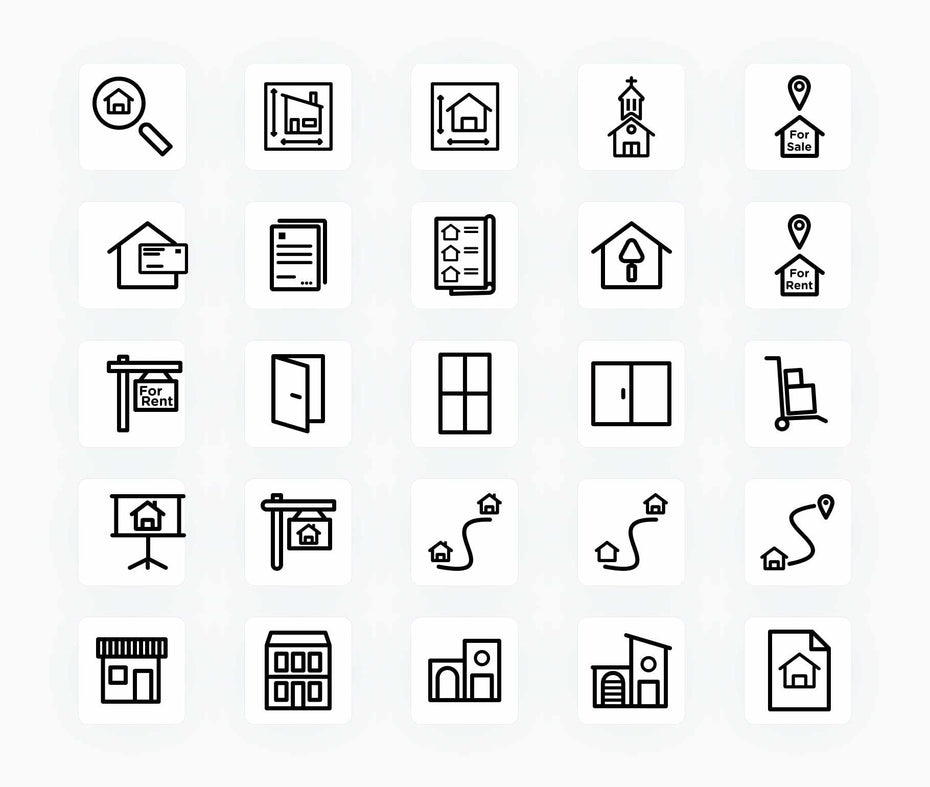 Real Estate-Outline-Vector-Icons Icons Real Estate Outline Vector Icons S12162102 powerpoint-template keynote-template google-slides-template infographic-template