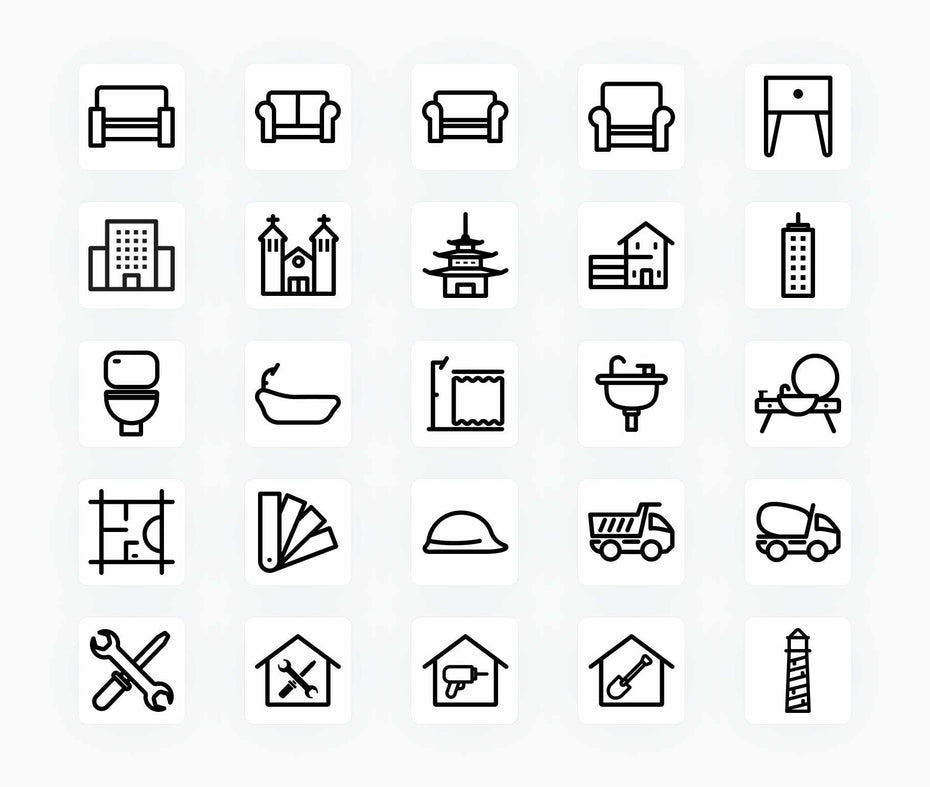 Real Estate-Outline-Vector-Icons Icons Real Estate Outline Vector Icons S12162103 powerpoint-template keynote-template google-slides-template infographic-template