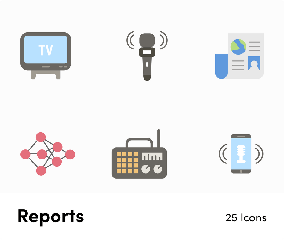 Reports-Flat-Vector-Icons Icons Reports Flat Vector Icons S12082101 powerpoint-template keynote-template google-slides-template infographic-template