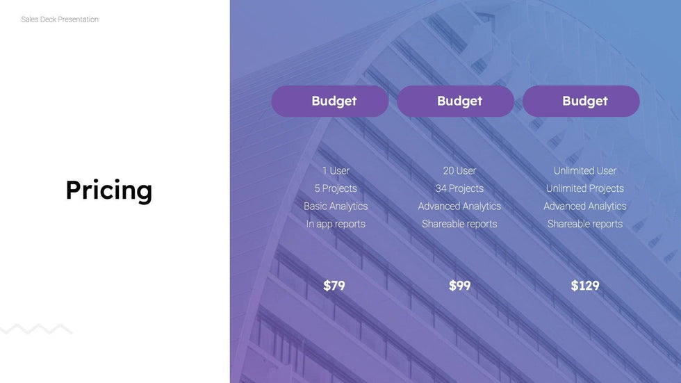Sales-Deck Slides Blue and Purple Gradient and Professional Presentation Sales Deck Template S11012201 powerpoint-template keynote-template google-slides-template infographic-template