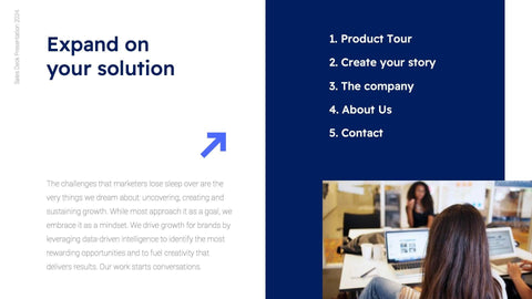 Sales-Deck Slides Green Dark Blue Clean and Professional Presentation Sales Deck Template S11022201 powerpoint-template keynote-template google-slides-template infographic-template