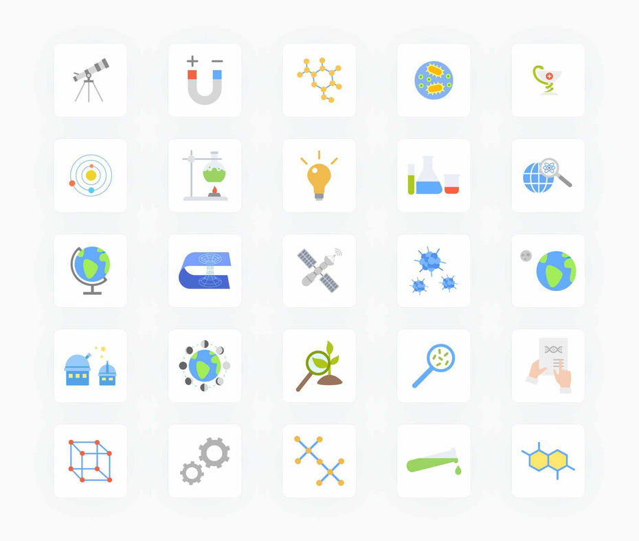 Science-Flat-Vector-Icons Icons Science Flat Vector Icons S01142203 powerpoint-template keynote-template google-slides-template infographic-template