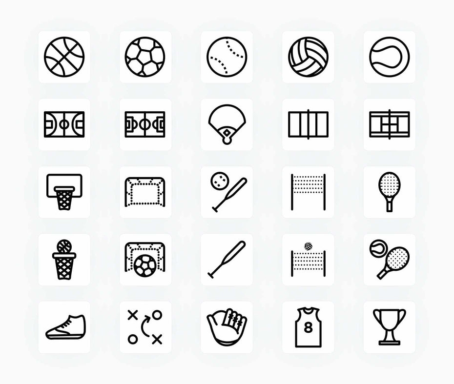 Sport-Outline-Vector-Icons Icons Sport Outline Vector Icons S12162101 powerpoint-template keynote-template google-slides-template infographic-template