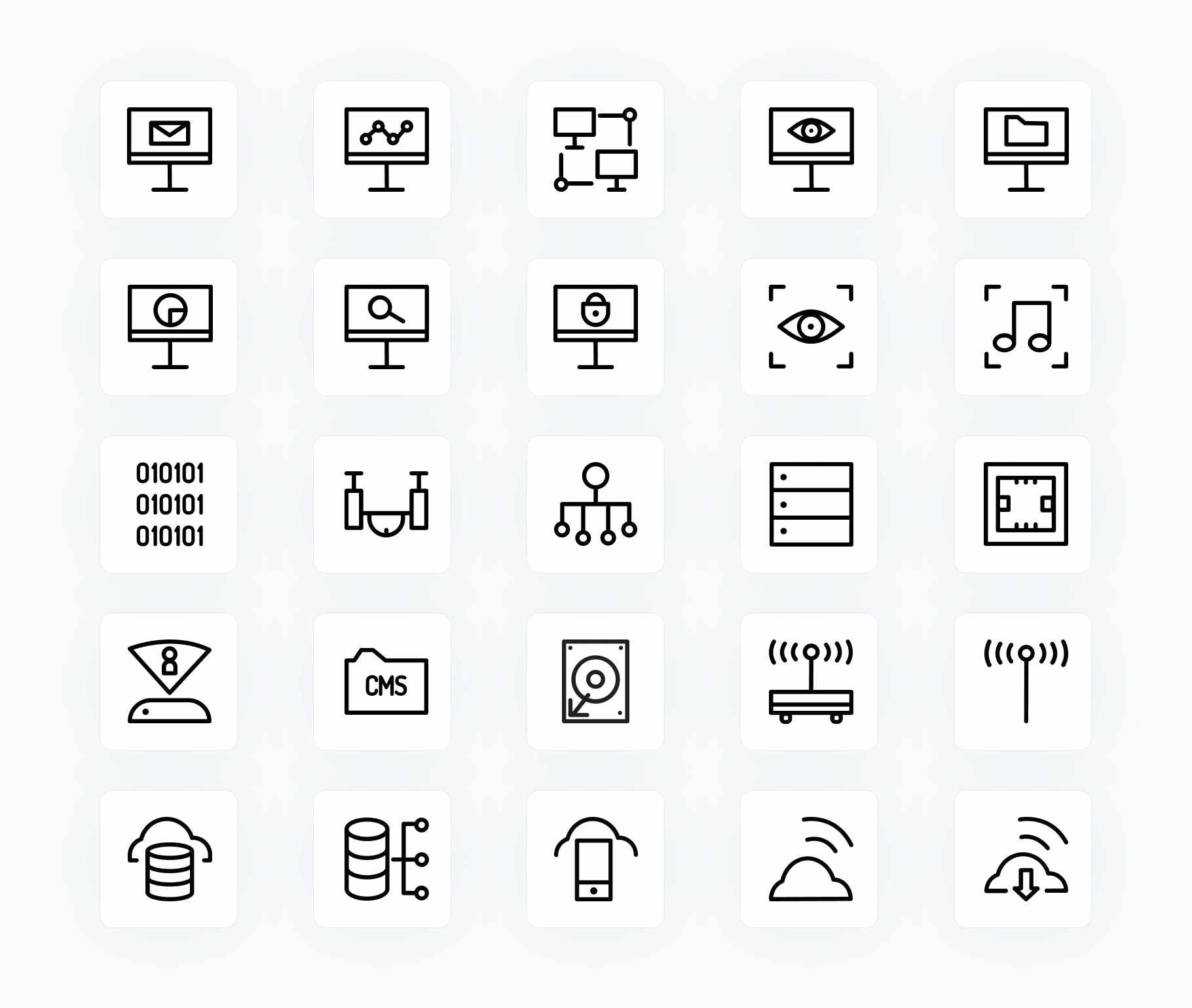 Technology and Data-Outline-Vector-Icons Icons Technology and Data Outline Vector Icons S12222101 powerpoint-template keynote-template google-slides-template infographic-template