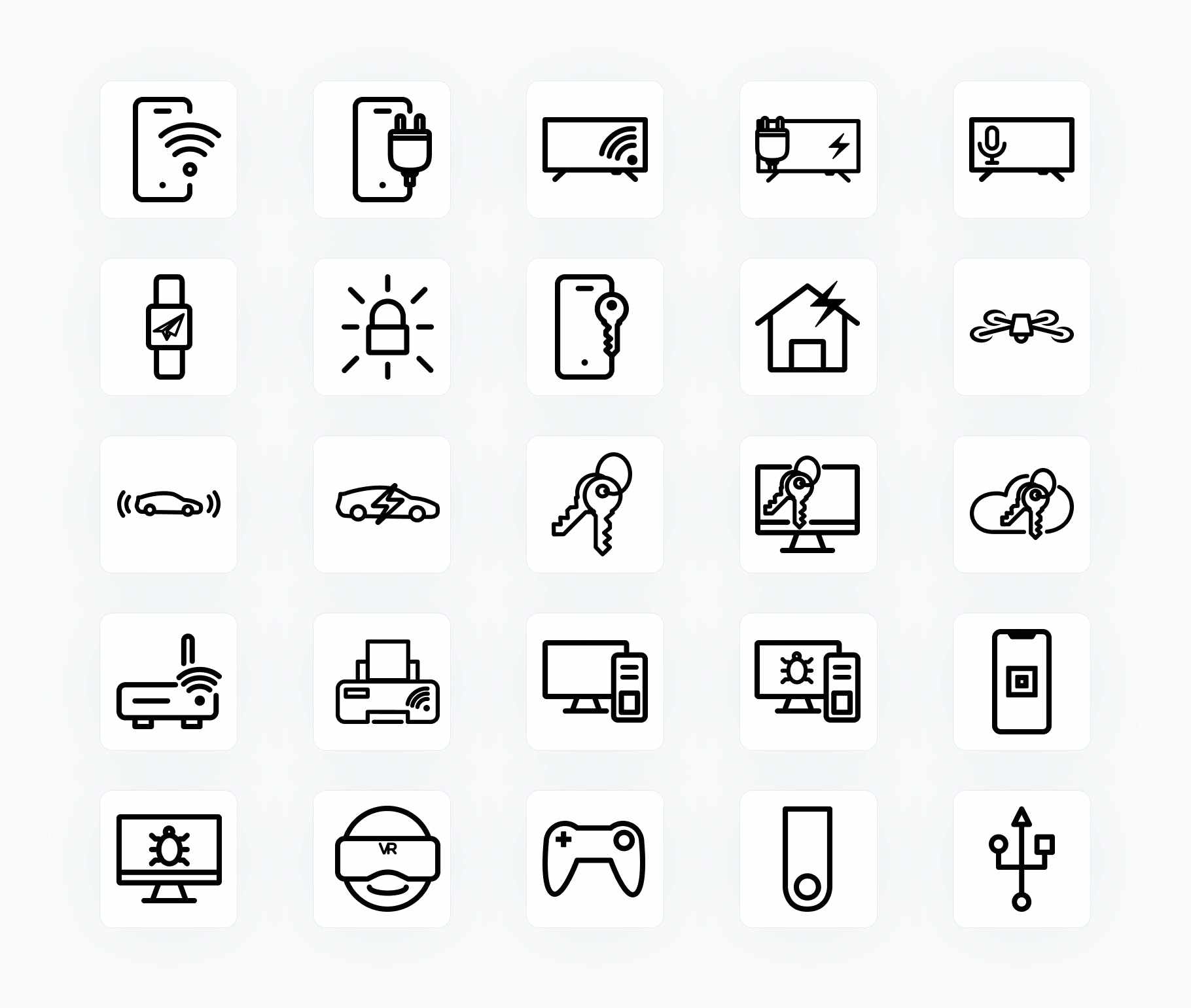 Technology-Outline-Vector-Icons Icons Technology Outline Vector Icons S12162102 powerpoint-template keynote-template google-slides-template infographic-template