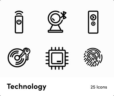 Technology-Outline-Vector-Icons Icons Technology Outline Vector Icons S12162103 powerpoint-template keynote-template google-slides-template infographic-template