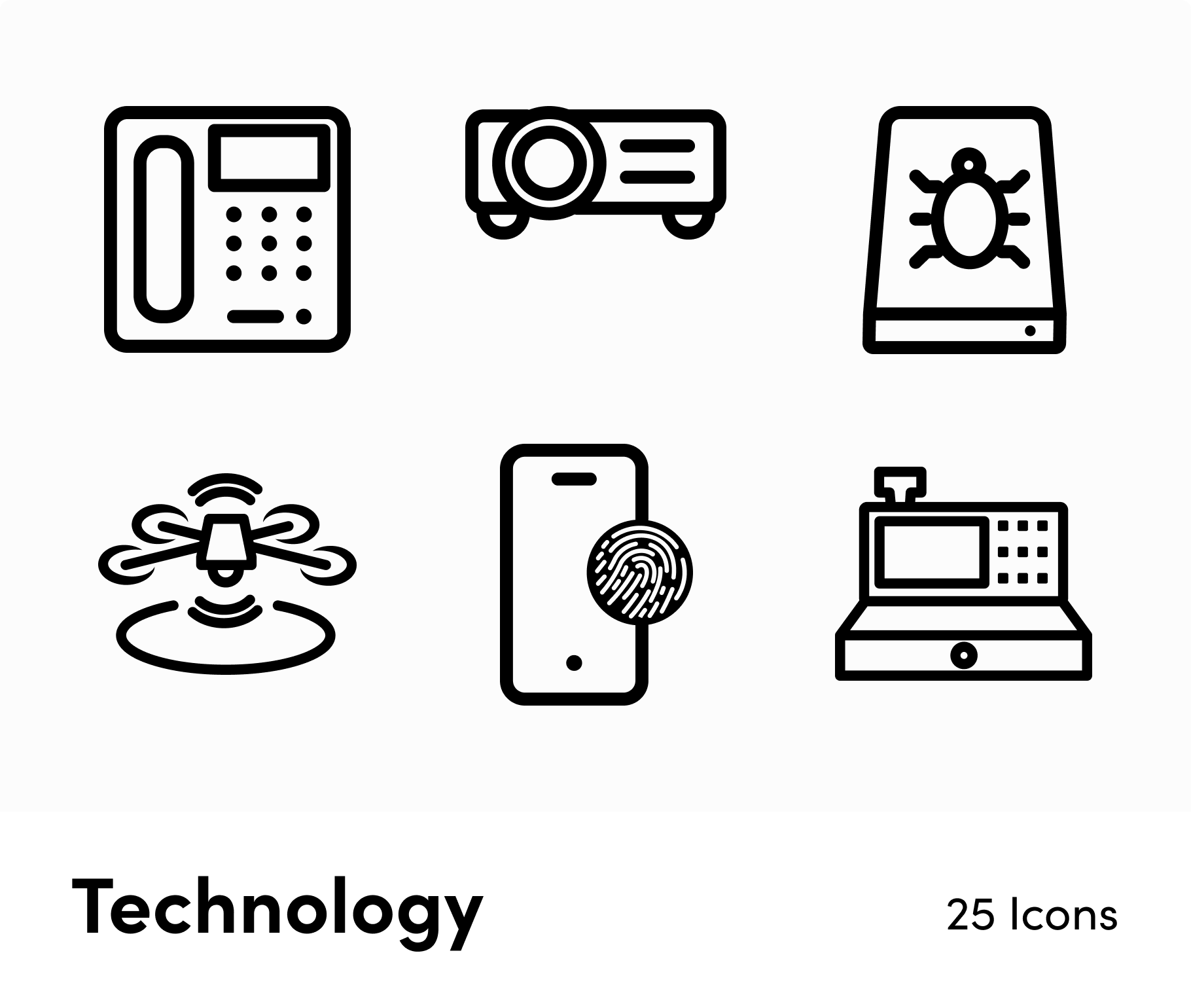 Technology-Outline-Vector-Icons Icons Technology Outline Vector Icons S12162104 powerpoint-template keynote-template google-slides-template infographic-template