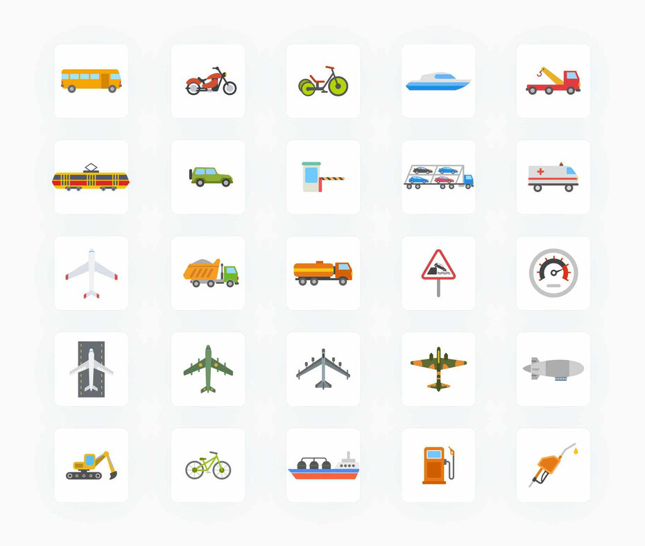 Transportation-Vector-Icons Icons Transportation Vector Icons S12092103 powerpoint-template keynote-template google-slides-template infographic-template