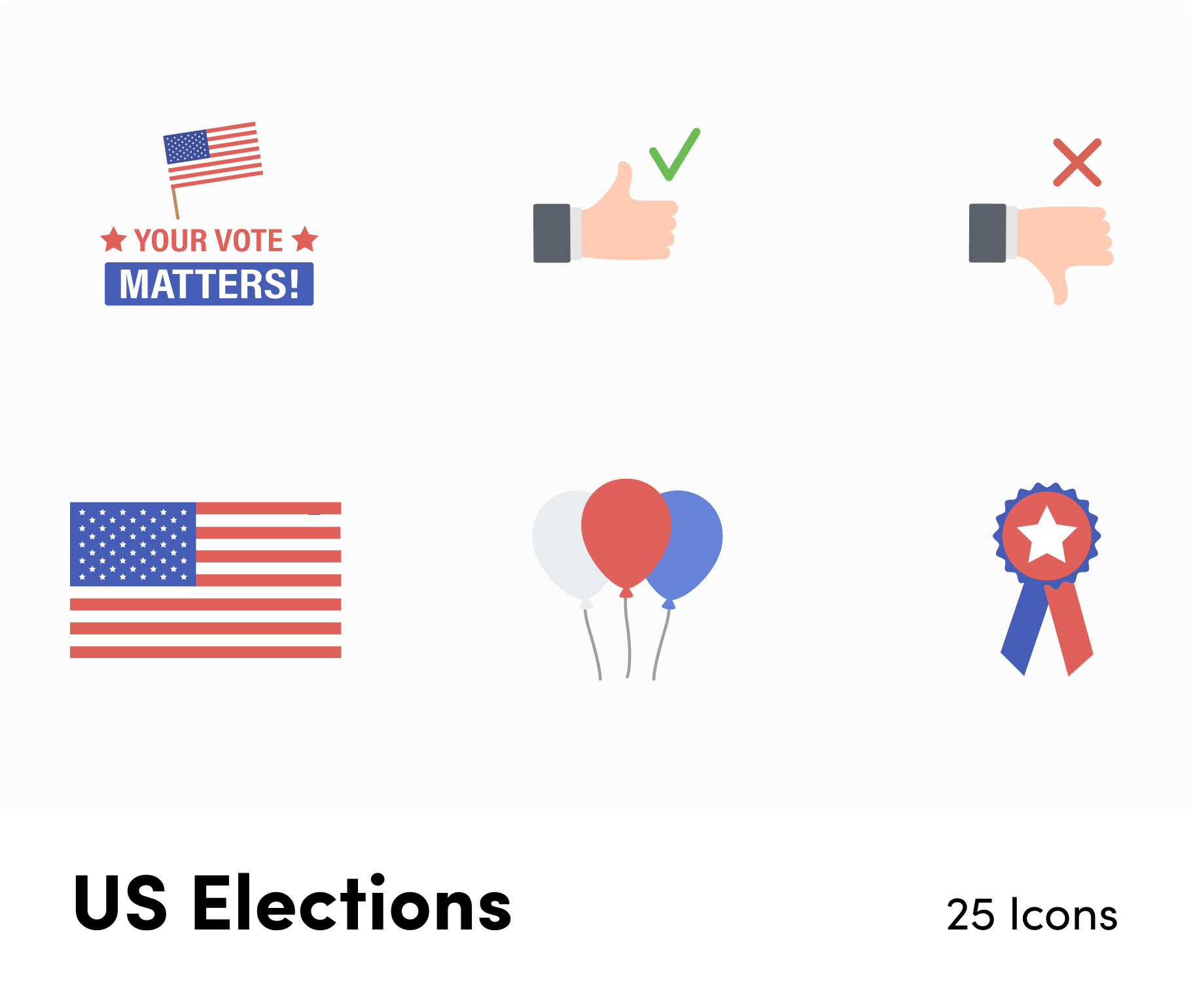 US Elections-Vector-Icons Icons US Elections Vector Icons S12092101 powerpoint-template keynote-template google-slides-template infographic-template