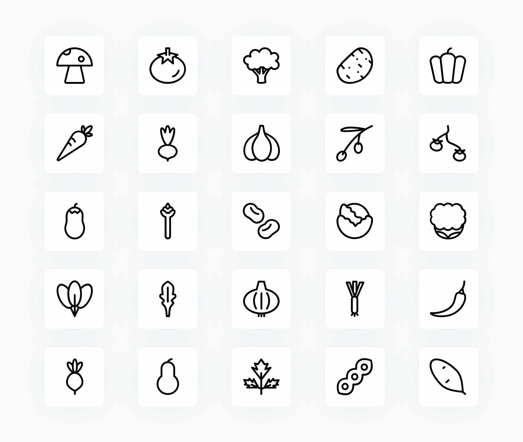 Vegetables-Outline-Vector-Icons Icons Vegetables Outline Vector Icons S12222102 powerpoint-template keynote-template google-slides-template infographic-template