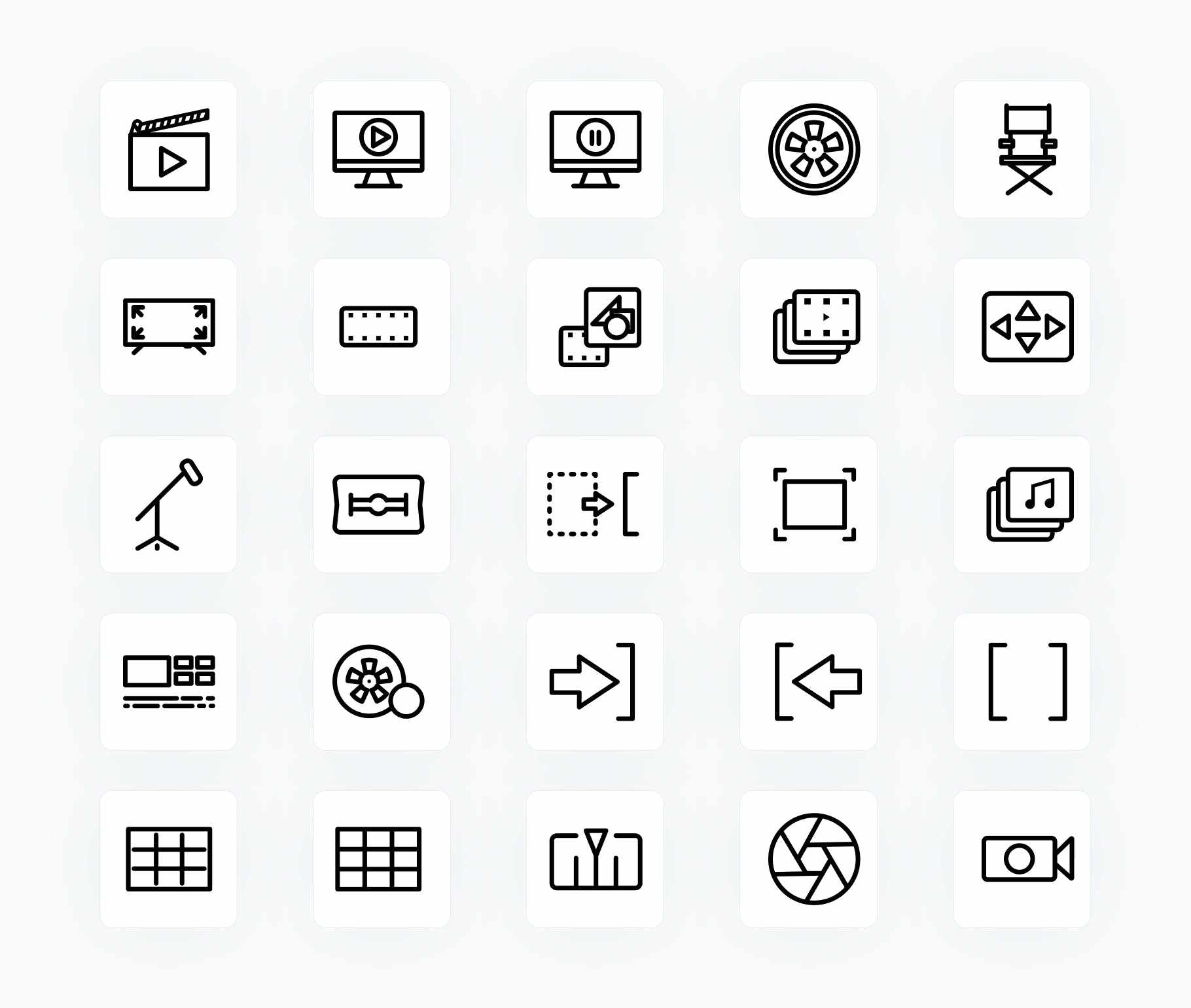 Video-Outline-Vector-Icons Icons Video Outline Vector Icons S12162102 powerpoint-template keynote-template google-slides-template infographic-template