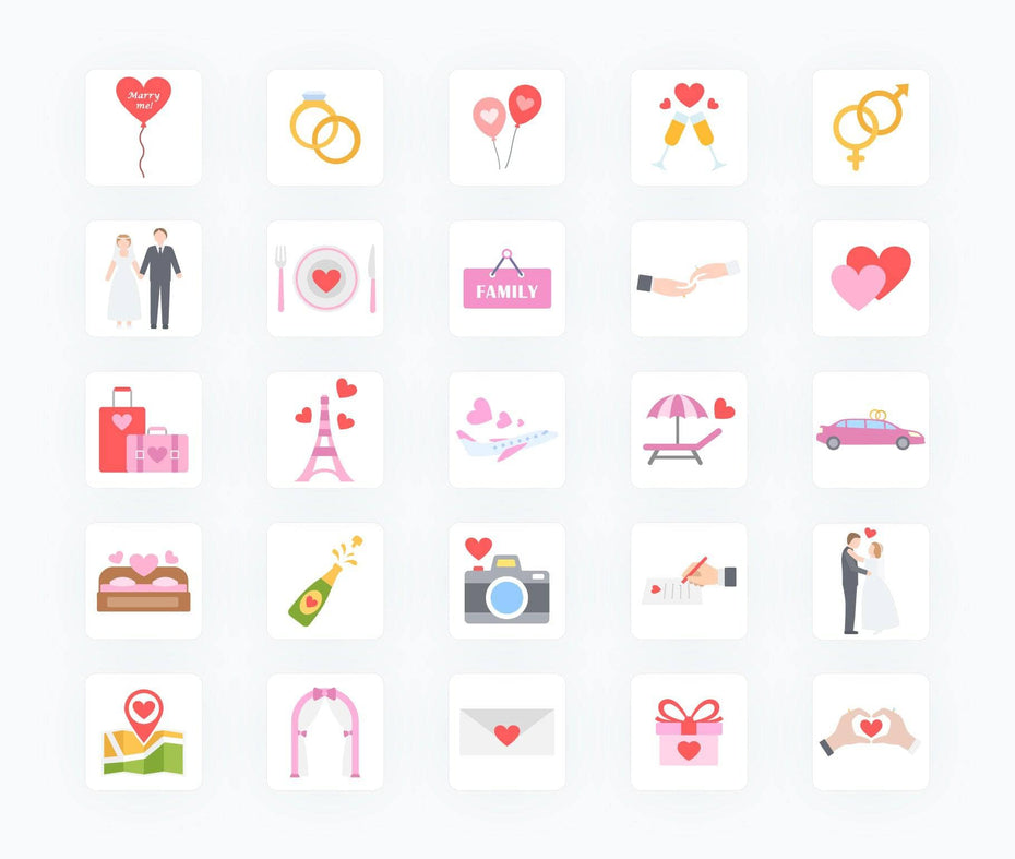 Wedding-Flat-Vector-Icons Icons Wedding Flat Vector Icons S02142203 powerpoint-template keynote-template google-slides-template infographic-template